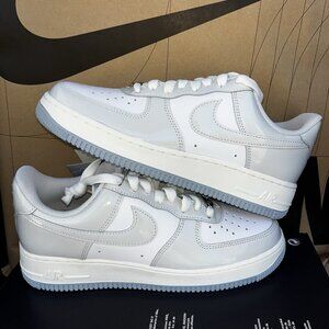 NEW Nike Air Force 1 '07 White/Photon Dust/Sail Patent IH4461 100  Size 7.5